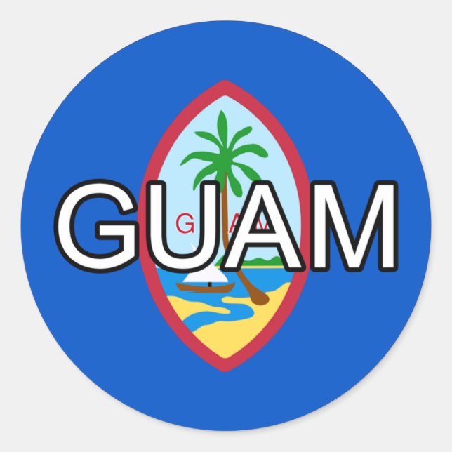 Guam Euro Sticker (Vorderseite)
