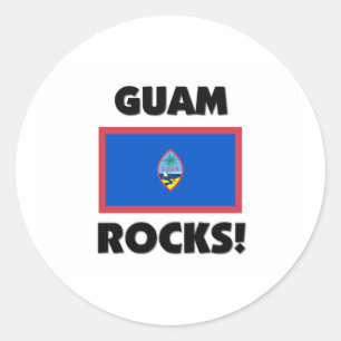 Guam-Felsen Runder Aufkleber