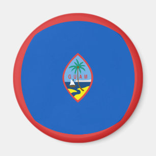 Guam Fisheye Flag Magnet