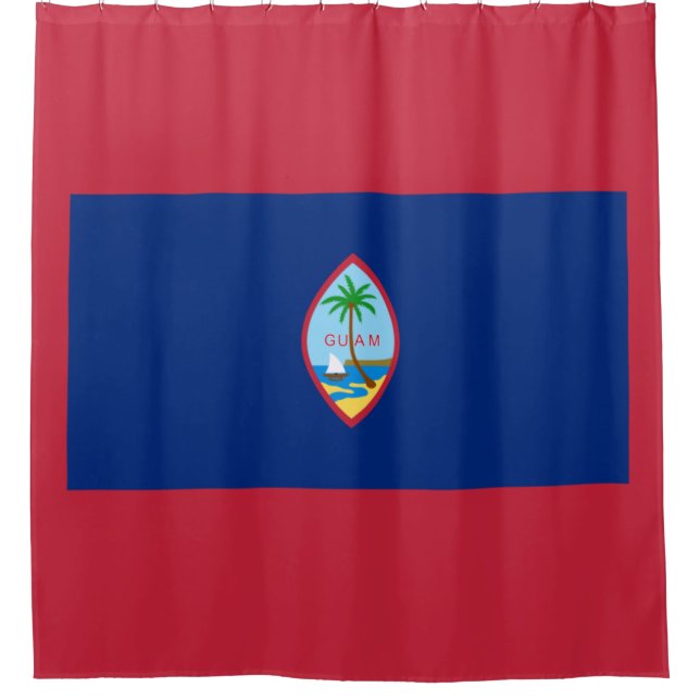 Guam Flag Duschvorhang (Vorderseite)