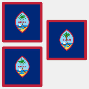 Guam Flag Etiketten