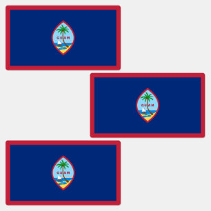 Guam Flag Etiketten