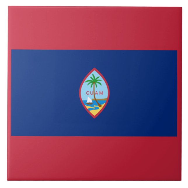 Guam Flag Fliese (Vorderseite)