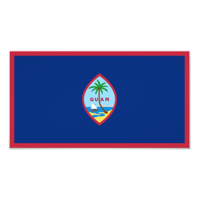 Guam Flag Fotodruck (Vorne)