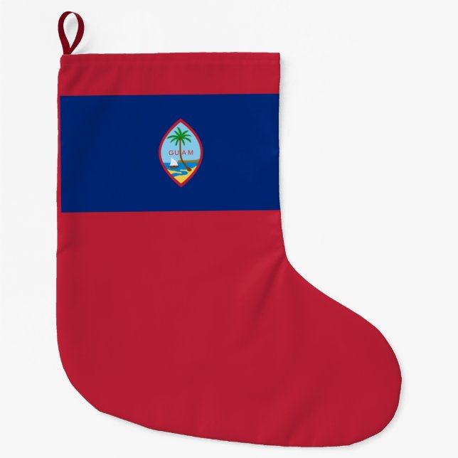 Guam Flag Großer Weihnachtsstrumpf (Vorderseite)
