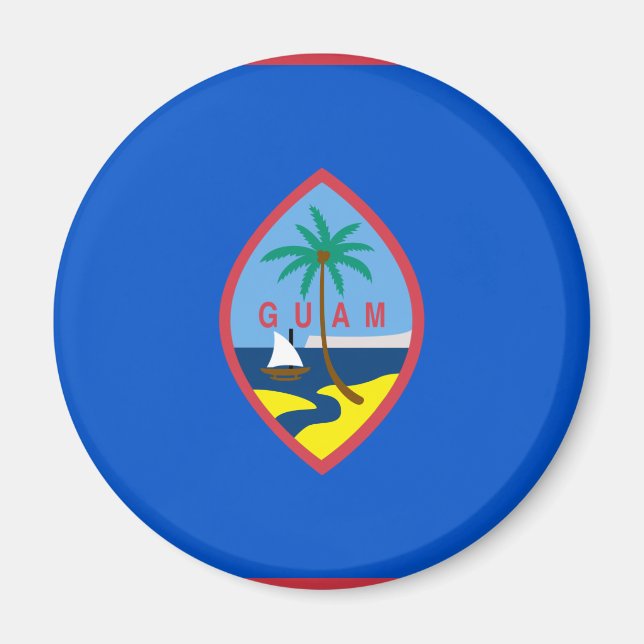 Guam Flag GU Magnet (Vorne)