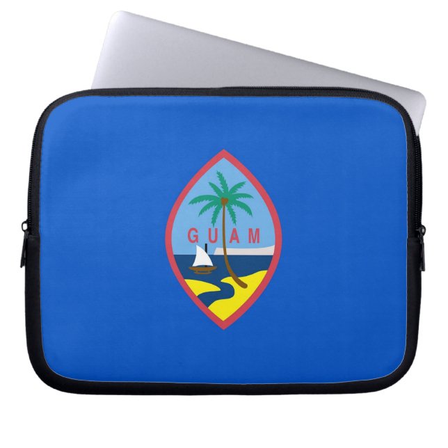 Guam Flag Laptop Sleeve (Vorderseite)