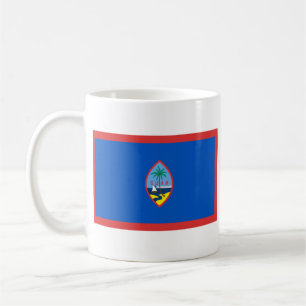 Guam Flag ~ Map-Tasse Kaffeetasse