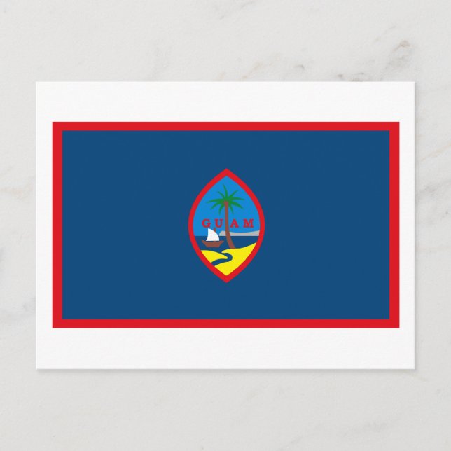 Guam Flag Postcard Postkarte (Vorderseite)