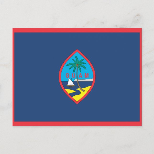 GUAM FLAG POSTKARTE (Vorderseite)