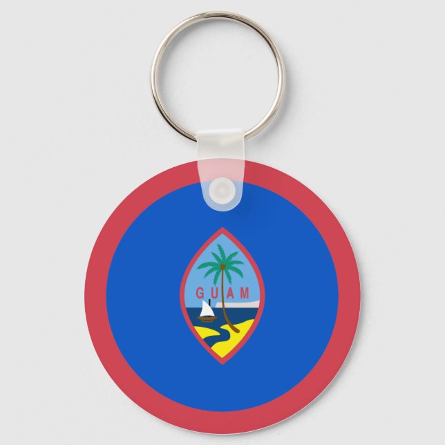 Guam Flag Schlüsselanhänger (Vorderseite)