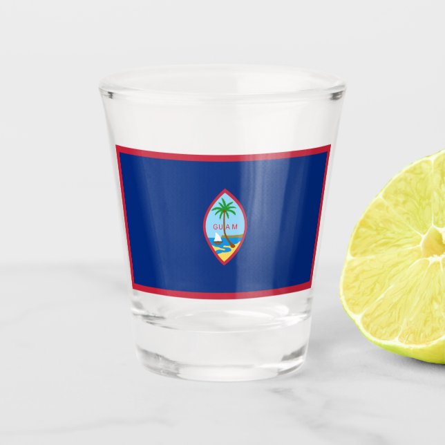 Guam Flag Schnapsglas (Vorderseite)