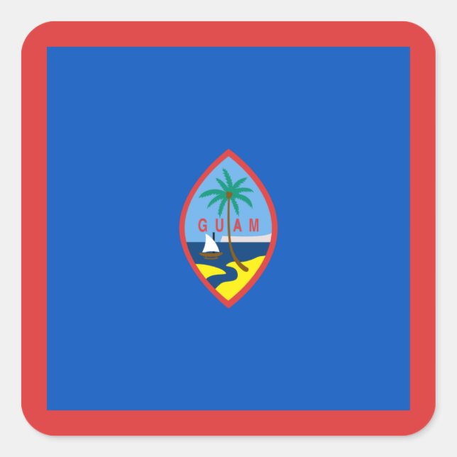 Guam Flag Sticker (Vorderseite)