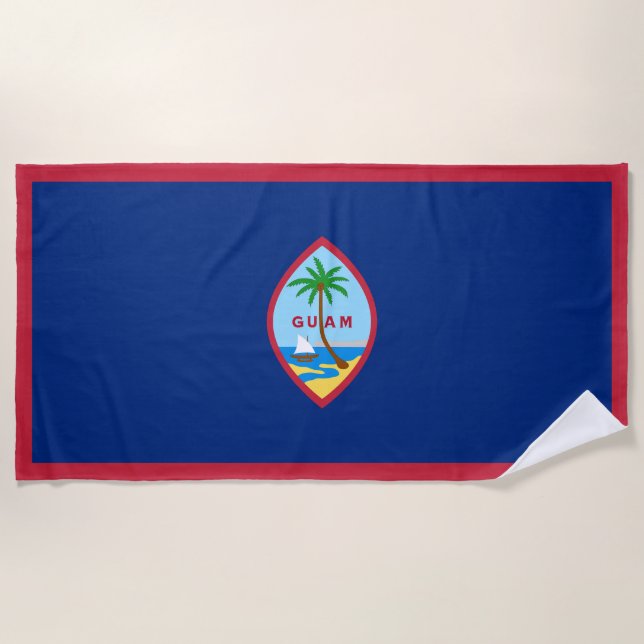 Guam Flag Strandtuch (Vorderseite)