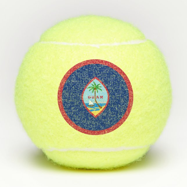 Guam Flag Tennisbälle (Vorderseite)