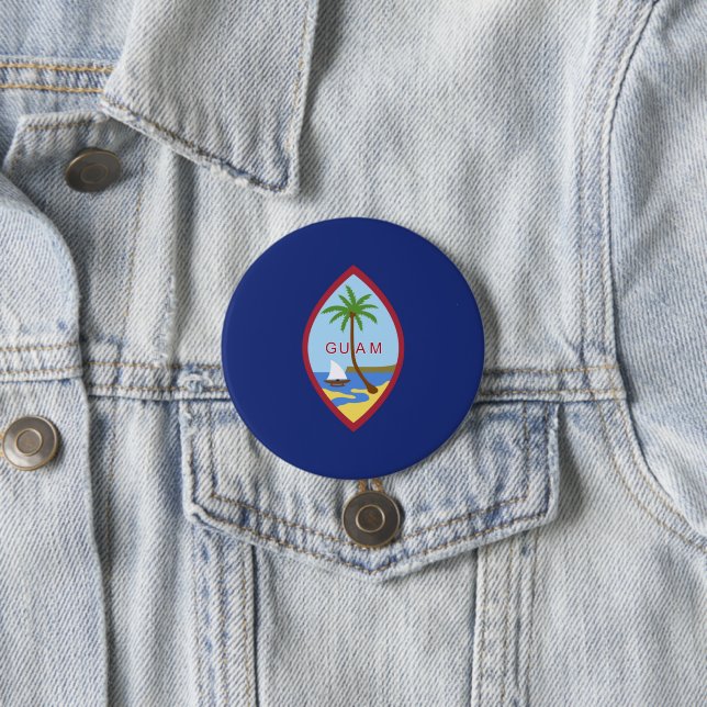 Guam-Flagge Button (Beispiel)