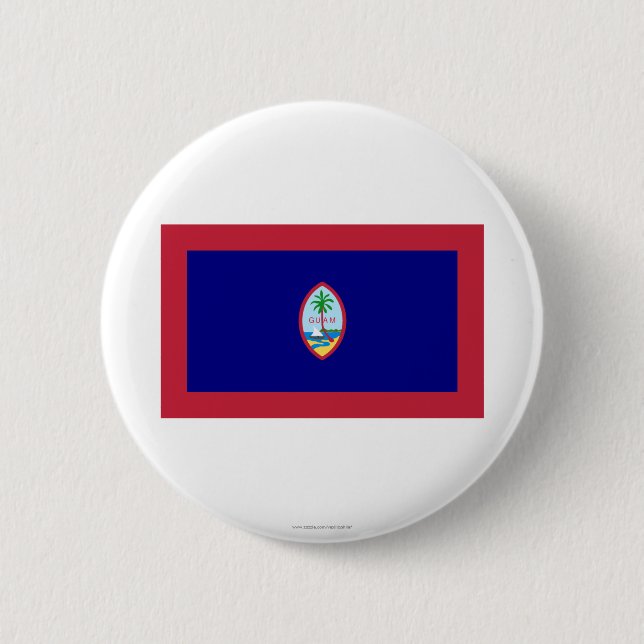 Guam-Flagge Button (Vorderseite)