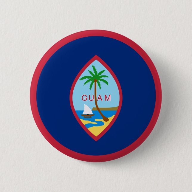 Guam-Flagge Button (Vorderseite)