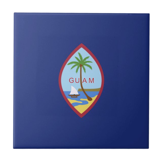 Guam-Flagge Fliese (Vorderseite)
