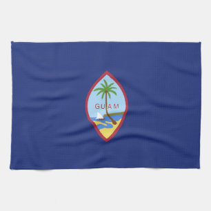 Guam-Flagge Geschirrtuch