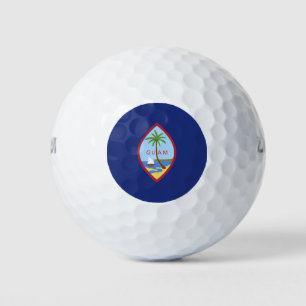 Guam-Flagge Golfball