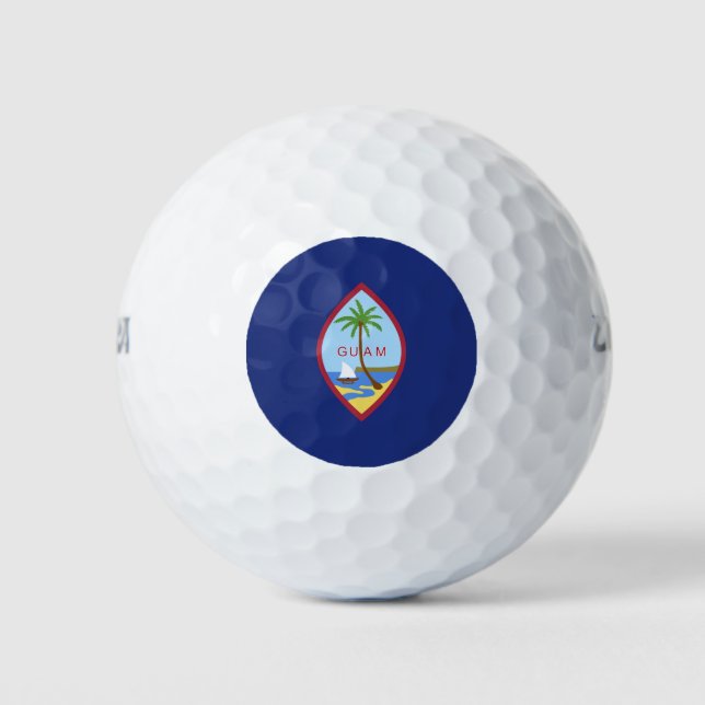 Guam-Flagge Golfball (Vorderseite)