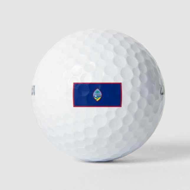 Guam-Flagge Golfball (Vorderseite)