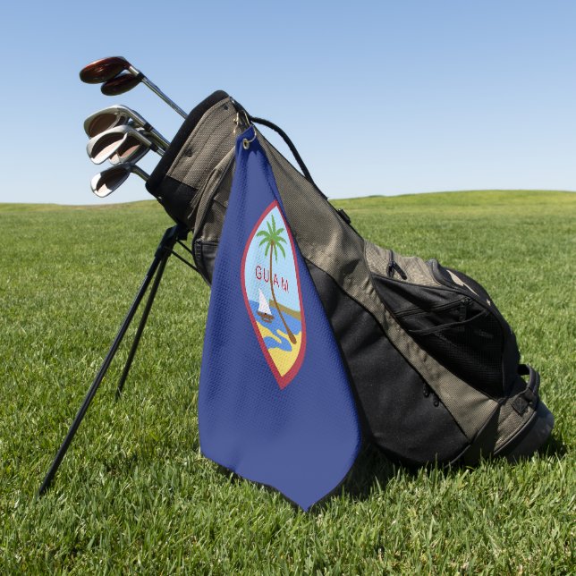 Guam-Flagge Golfhandtuch (Gras)