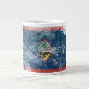 Guam-Flagge Jumbo-Tasse
