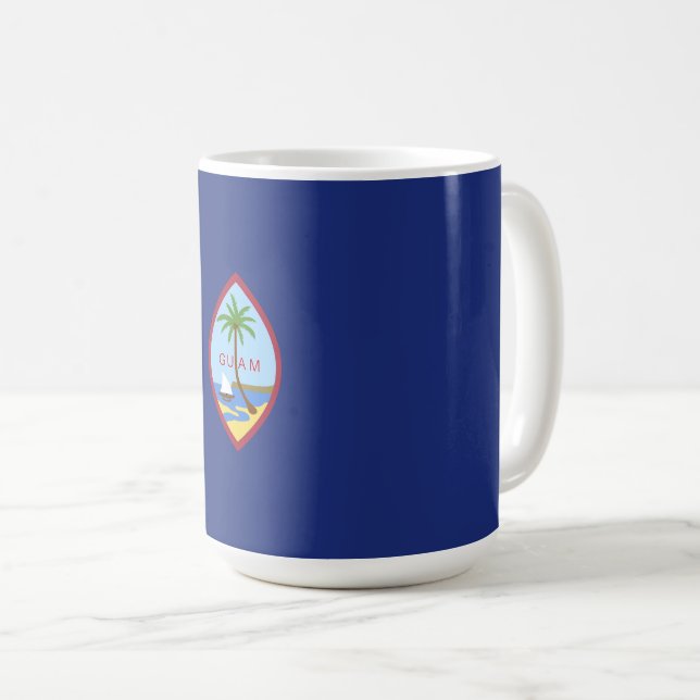 Guam-Flagge Kaffeetasse (VorderseiteRechts)