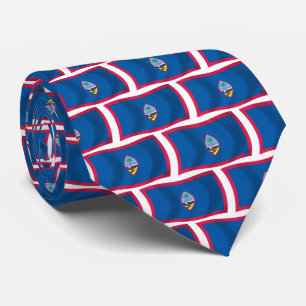 Guam-Flagge Krawatte