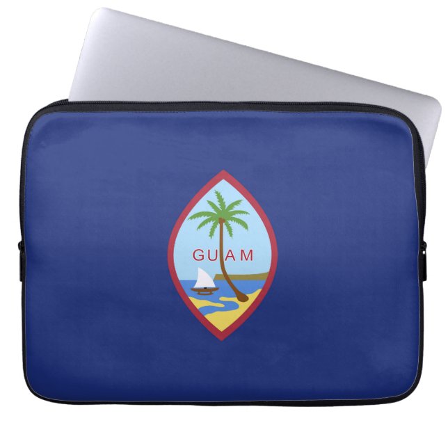 Guam-Flagge Laptopschutzhülle (Vorderseite)