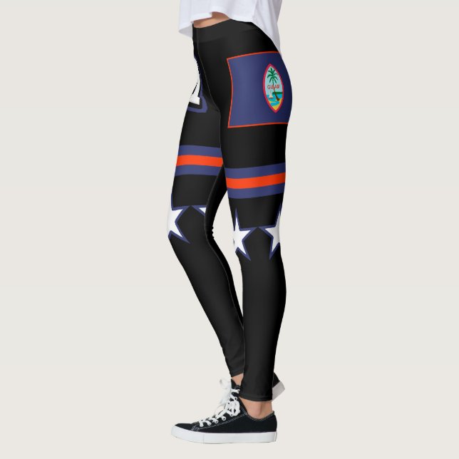 Guam-Flagge Leggings (Links)