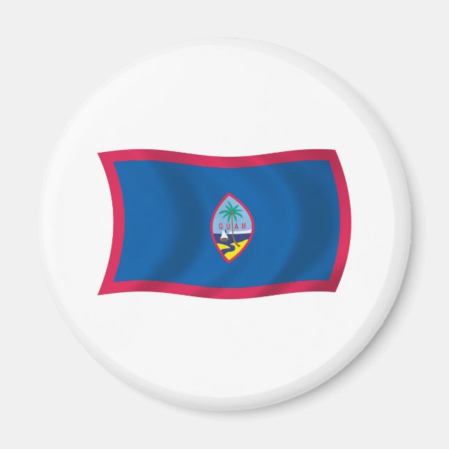 Guam-Flagge-Magnet Magnet (Vorne)
