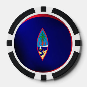 Guam-Flagge Pokerchips