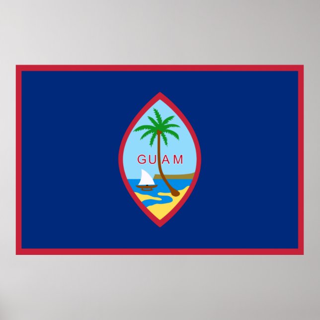 Guam-Flagge Poster (Vorne)