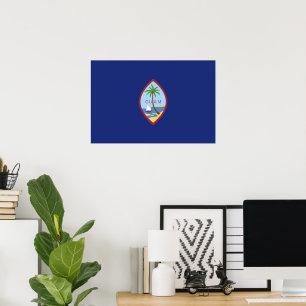 Guam-Flagge Poster