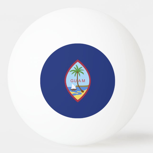 Guam-Flagge Tischtennisball (Vorderseite)