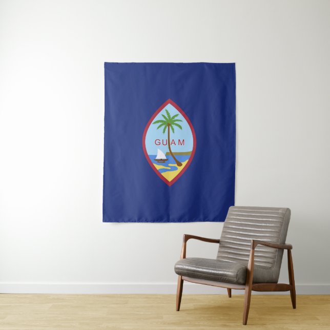 Guam-Flagge Wandteppich (Beispiel)