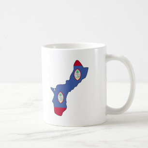 Guam-Flaggenkarte Tasse