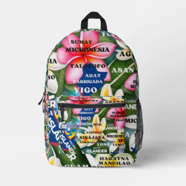 Guam Guamanina Chamorro Bag Bedruckter Rucksack