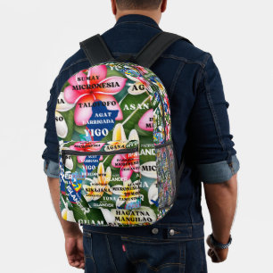 Guam Guamanina Chamorro Bag Bedruckter Rucksack