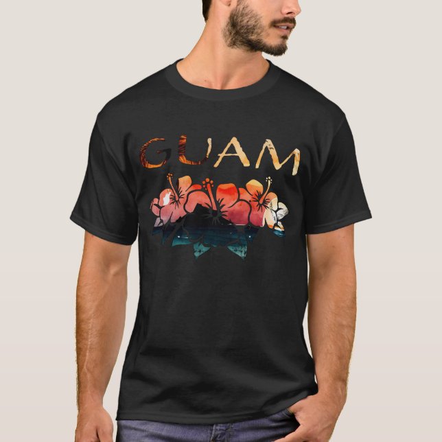 Guam Hibiskus T-Shirt (Vorderseite)