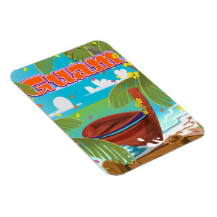 Guam Island Reiseplakat. Magnet
