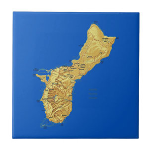 Guam-Kartenkachel Fliese