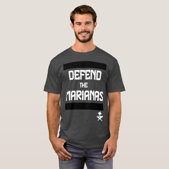 GUAM LASSEN 671 verteidigen die Marianas laufen T-Shirt (Vorne ganz)