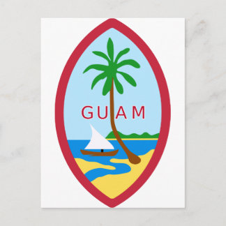 Guam-Offizieller Wappen-Heraldry-Symbol Postkarte
