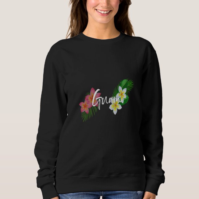 Guam plumeria flowers Premium Sweatshirt (Vorderseite)