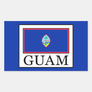 Guam Rechteckiger Aufkleber