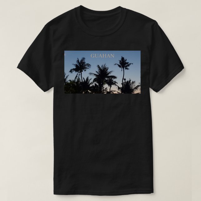 GUAM RUN 671 Sunset Trees T - Shirt (Design vorne)